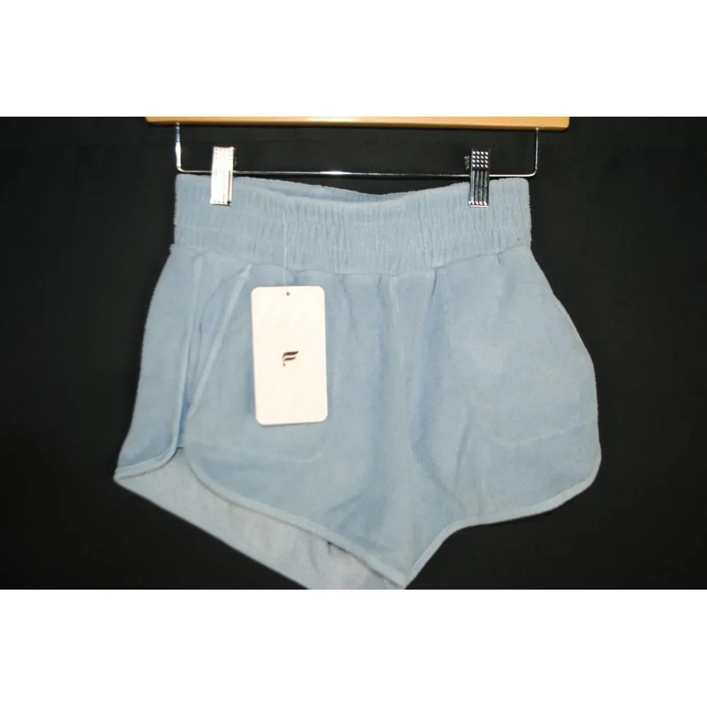 New Fabletics Womens Eco Conscious Terry Sweatshorts Blue Size XXS $65 - Picture 1 of 5